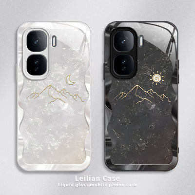 适用iQOONeo10Pro+手机壳vivoiQOONeo保护套爱酷新款电镀玻璃iQ00iQNeo全包防摔vivo十iQOO加Neo男女太阳月亮