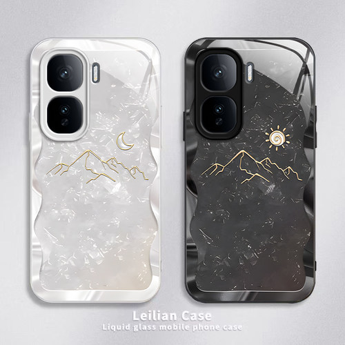 适用iQOONeo10Pro+手机壳vivoiQOONeo保护套爱酷新款电镀玻璃iQ00iQNeo全包防摔vivo十iQOO加Neo男女太阳月亮