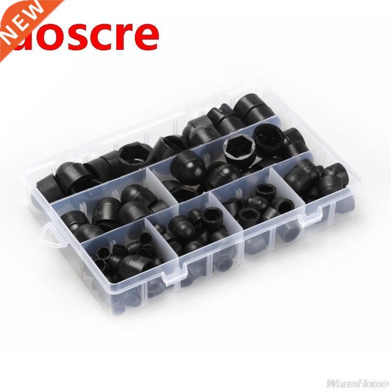 145Pcs M4/M5/M6/M8/M10/M12 Rubber Hex Bolt Caps Rubber Nut D