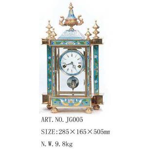 饰 铜镀景泰蓝 仿古复古装 家居样板间 机械座钟 欧式 钟 西洋时尚
