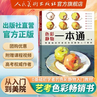 人民美术出版社官方旗舰店 2025美术联考王磊色彩静物一本通联考争霸艺考争霸 速写考美院