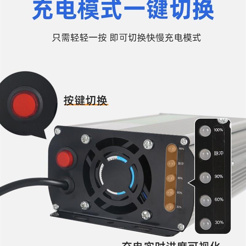 电动车快速充电器48v20A60v72v干电池电瓶车自动断电智能通用快充