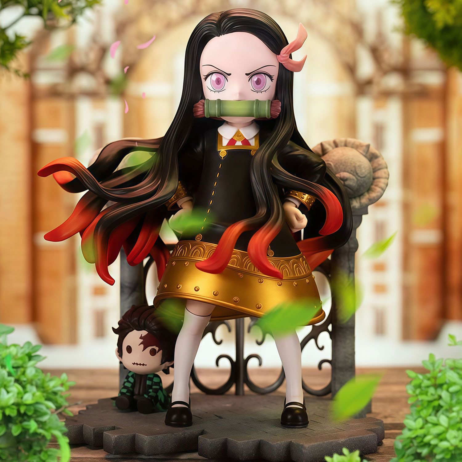 【全款】鬼灭之刃祢豆子学院服cos阿尼亚手办二次元美少女模型