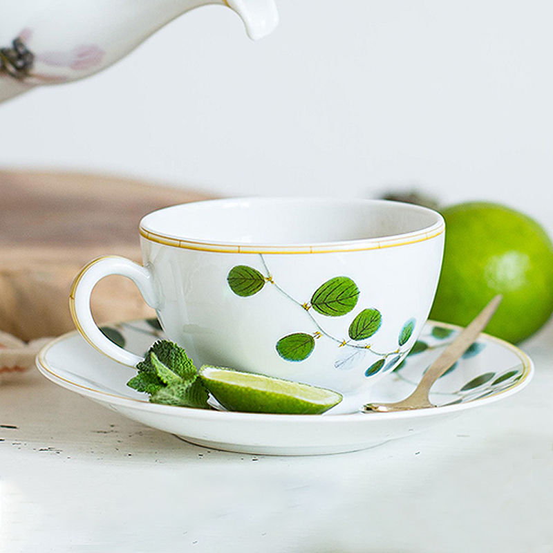Bernardaud柏图进口带把杯马克杯高档茶杯茶壶意式咖啡杯碟套装