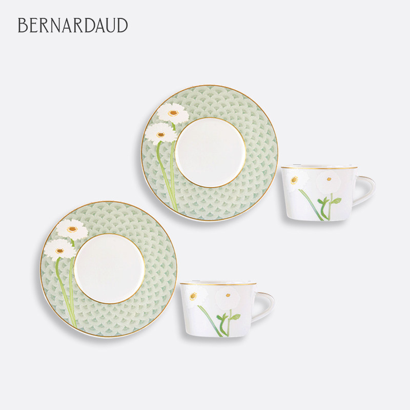 法国Bernardaud柏图咖啡杯碟套装家用瓷器进口精致茶杯茶壶套装图片