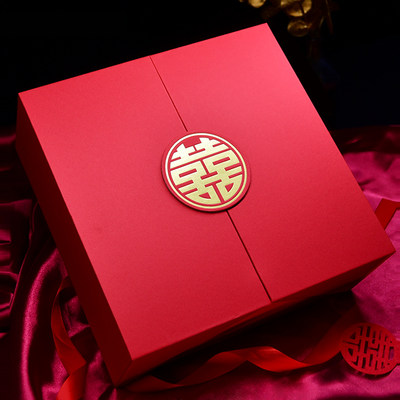 红色礼盒中国风高级感礼品盒