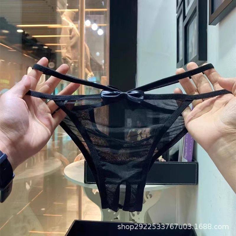 黑色性感超薄透视蕾丝开叉丁字裤露臀诱惑女内裤镂空舒适无痕T裤,女士内衣/男士内衣/家居服,女丁字裤,淘宝优惠券,粉丝福利购,淘宝优惠卷
