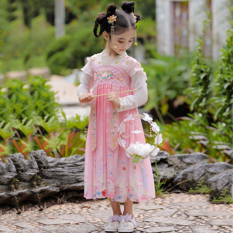 儿童汉服女童秋装2025新款古风连衣裙子女孩唐装超仙古装长袖秋款,童装/婴儿装/亲子装,汉服,淘宝优惠券,粉丝福利购,淘宝优惠卷