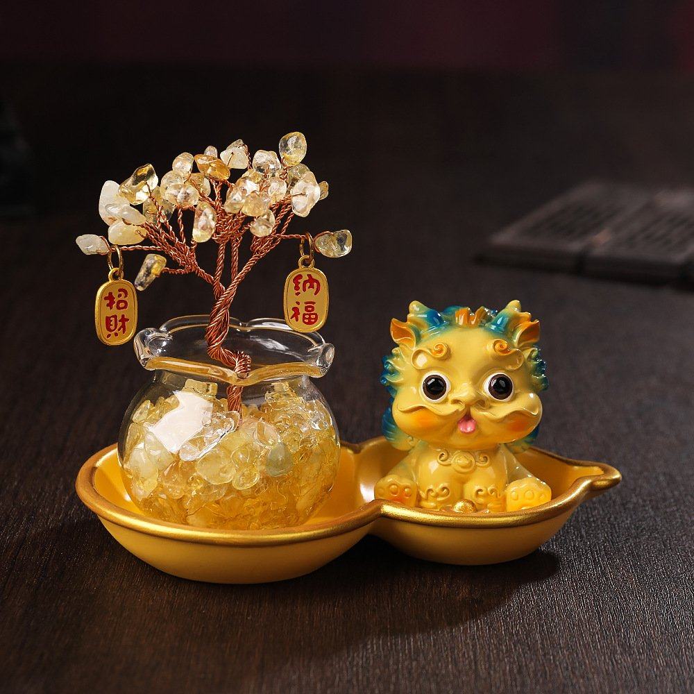水晶发财树招财貔貅葫芦底座小摆件家居办公桌面文创摆饰汽车摆件,家居饰品,桌面摆件,淘宝优惠券,粉丝福利购,淘宝优惠卷