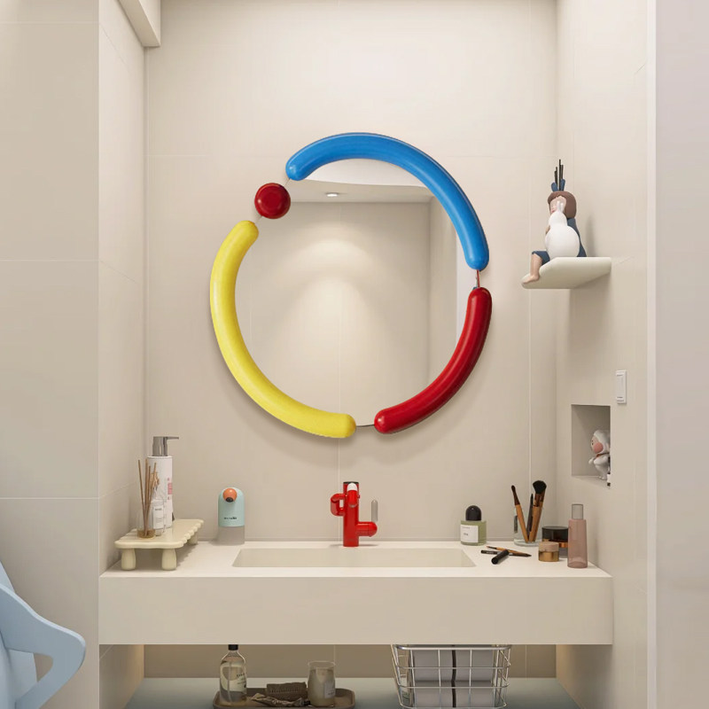 多巴胺创意化妆镜网红ins卫生间壁挂智能led浴室镜挂墙玄关装饰镜,住宅家具,化妆镜,淘宝优惠券,粉丝福利购,淘宝优惠卷