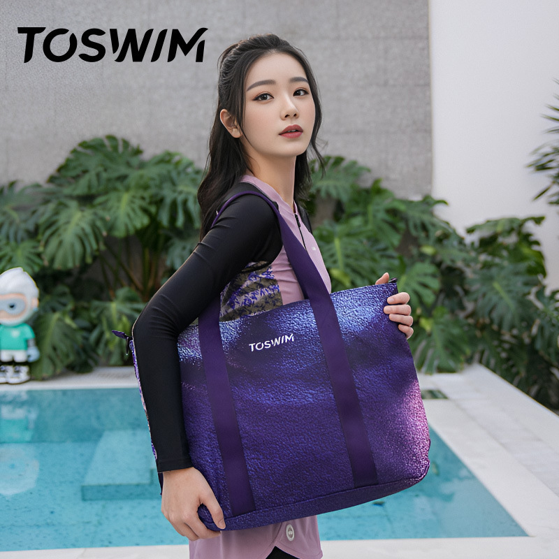 TOSWIM游泳包女干湿分离包单肩包游泳专用防水收纳包健身包托特包