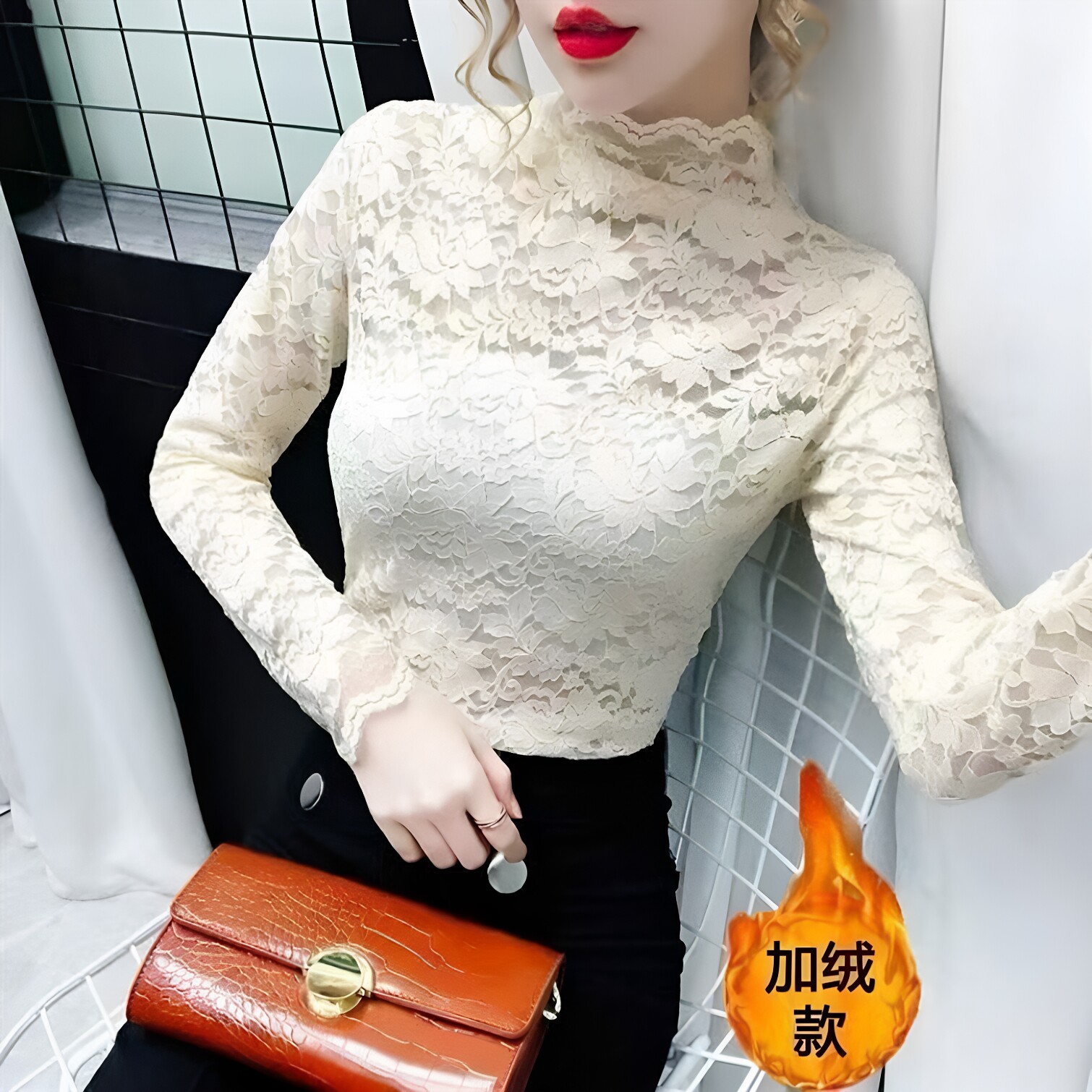 内搭打底衫春秋冬搭配衣服修身洋气气质百搭专用假领子女款春游图片