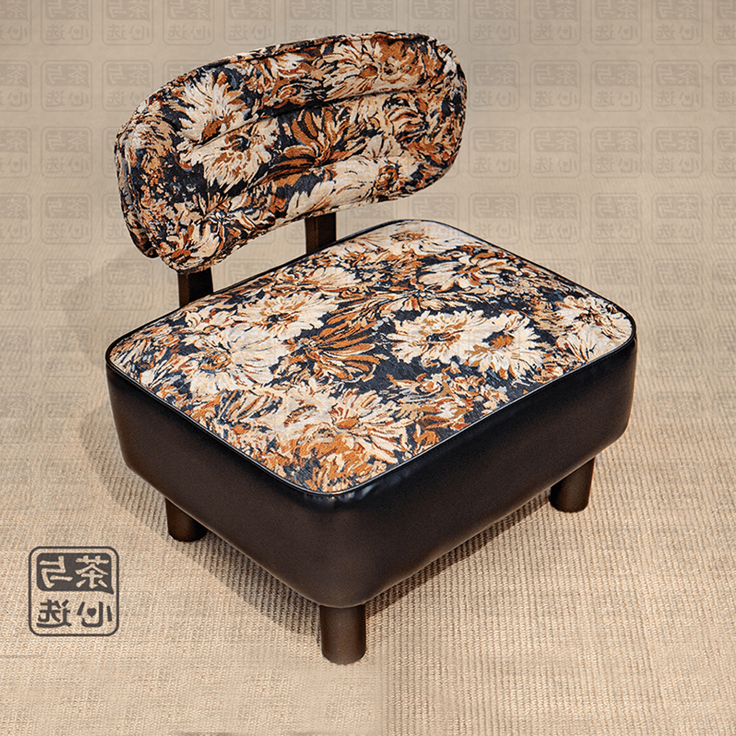 靠背小凳子实木小椅子软包休闲凳