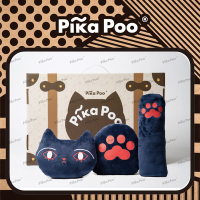 Pika Poo匹卡噗 行李箱抓板2.0 猫抓板 猫玩具盲盒随机一款猫抱枕