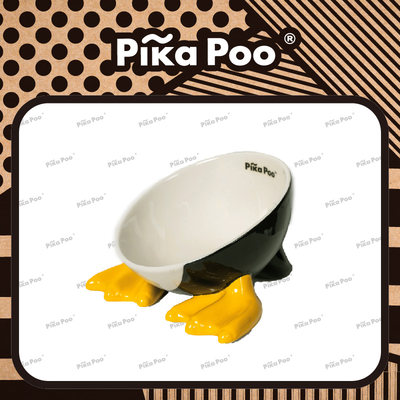 Pika Poo 匹卡噗新品猫碗 大肚企鹅碗 陶瓷猫咪食盆水碗