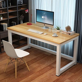 台式 电脑桌小型家用网红简易款 卧室一字长条桌电脑学习一体桌