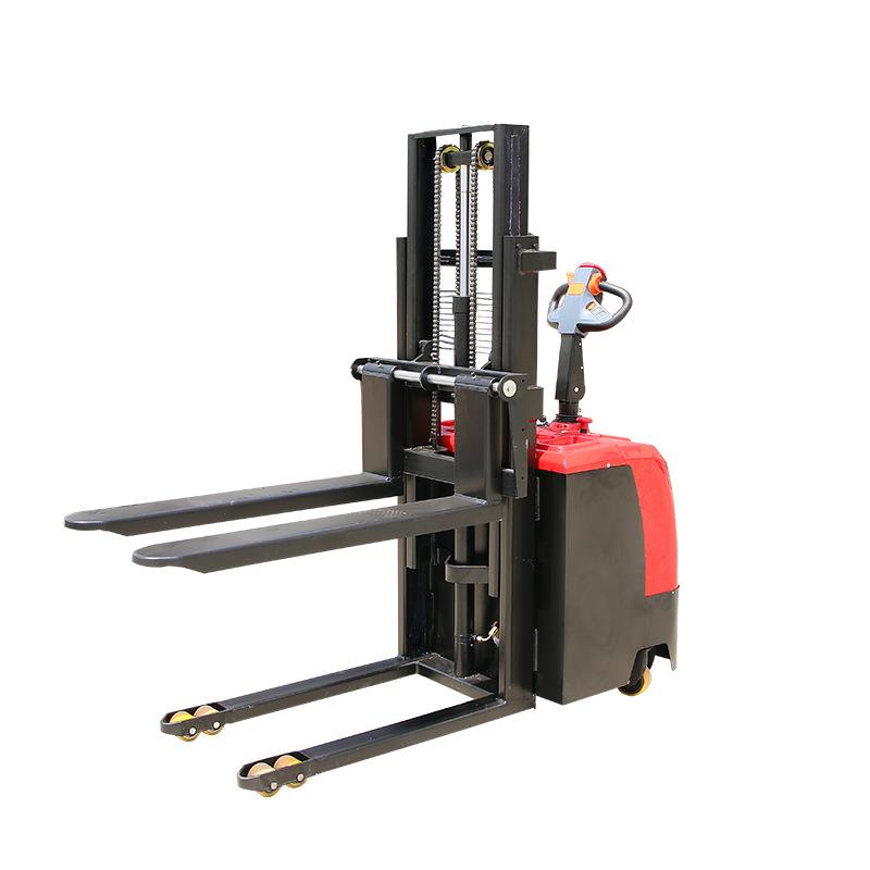 1吨2吨全电动堆高车电动托盘液压升高车堆垛车站驾式全电动叉车