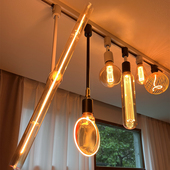 爱迪生LED艺术装 饰灯泡复古怀旧G95替换钨丝节能ST64烟火E27螺口