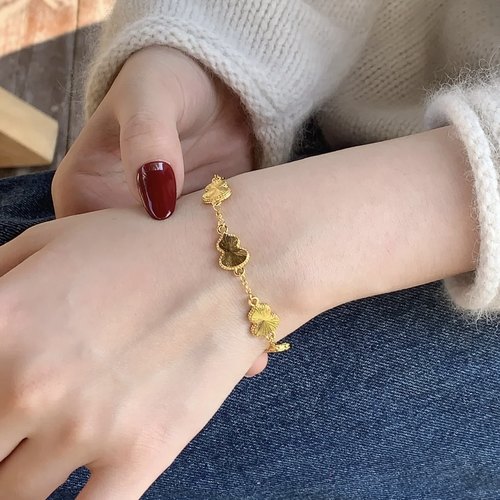 福禄招财沙金葫芦手链女轻奢高级