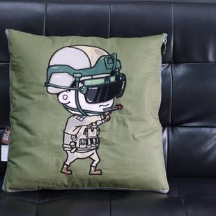 轻兵器官方文创 二合一抱枕 军迷 椅背 家居 床上 车载 午休枕被