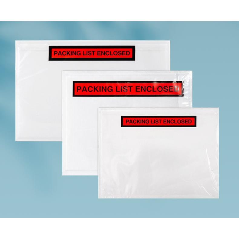 背胶袋印刷PACKING LIST资料自粘袋不干胶袋回单袋背粘贴快递单袋