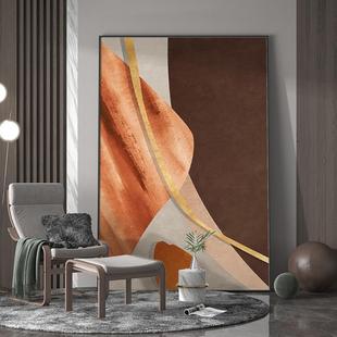 饰画背景墙壁轻奢挂画 现代北欧简约侘寂风ins客厅抽象挂画几何装