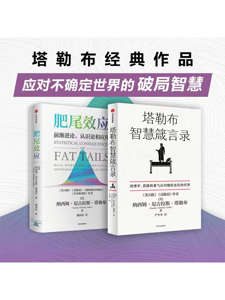肥尾效应+塔勒布智慧箴言录（套装2册） 纳西姆尼古拉斯塔勒布著