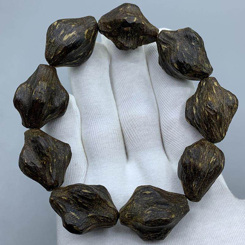 【量大优惠】达拉干虫漏沉香手串随型老料油脂丰富手链文玩木质品