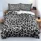 跨境亚马逊豹纹3D数码 印花KING三件套四件套枕套厂家直销