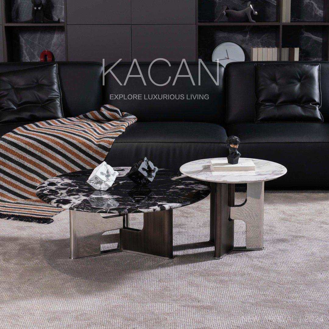 意式轻奢极简大理石圆形茶几现代简约大本钟PRO系列大小轻奢客厅