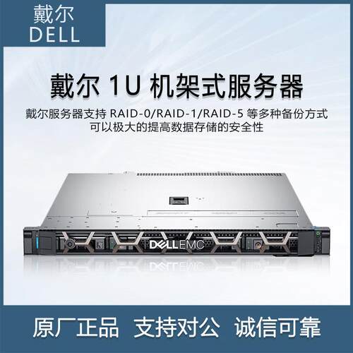 戴尔（DELL）服务器R250/R350ERP文件共享1U机架式主机金蝶云托管