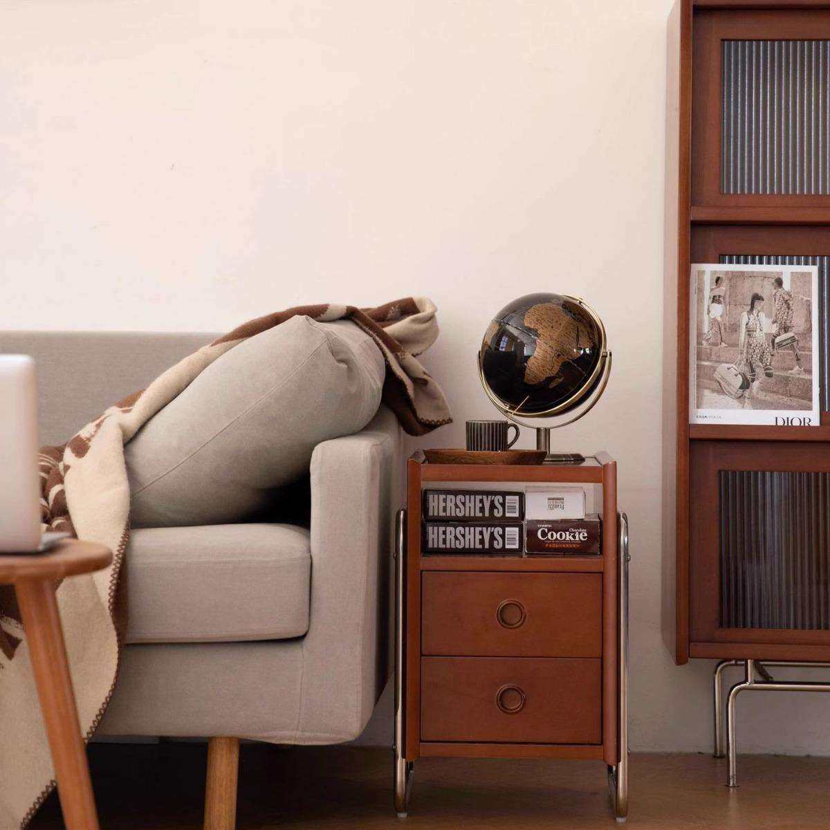 北欧实木中古沙发边柜家用客厅日式置物柜卧室复古床头柜收纳柜,玩具/童车/益智/积木/模型,其它,淘宝优惠券,粉丝福利购,淘宝优惠卷