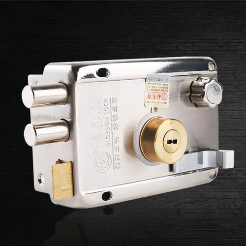 梅花牌全铜锁芯防盗门锁不锈钢外装大门防锁厂家538