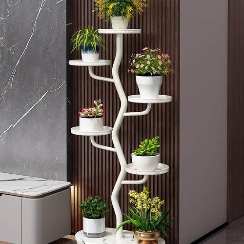 花架客厅落地式阳台置物架2025新款可移动铁艺多层植物摆放花盆架