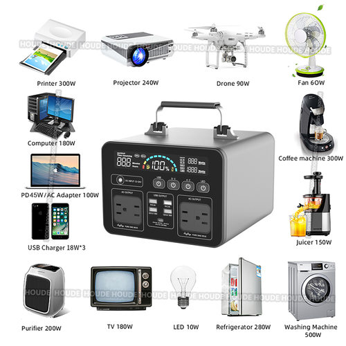 700W Portable solar panel kit power station power inverters