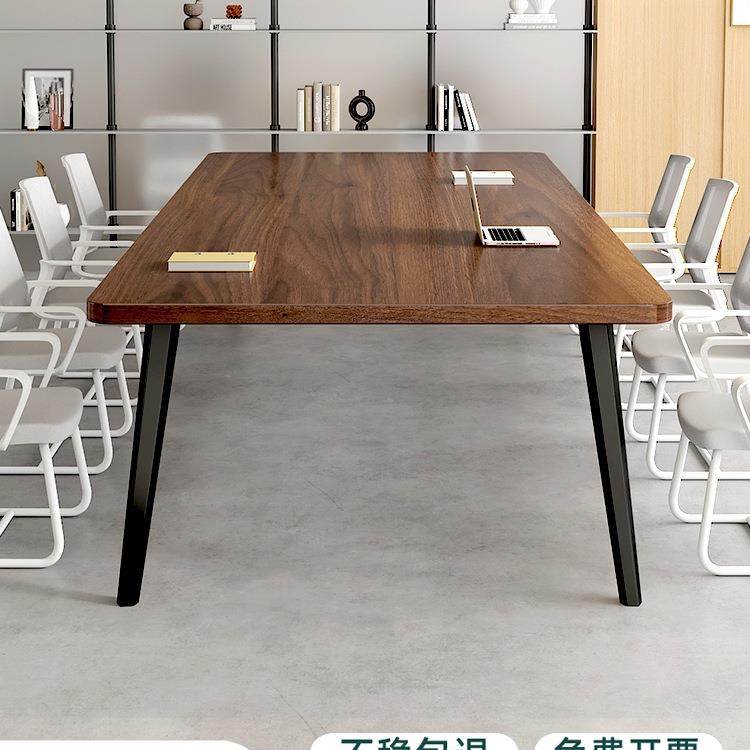 会议桌长条桌简约现代小型会议室简易洽谈长桌工作台办公桌椅组合
