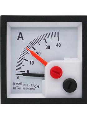 配电柜用表头指针式直流安培表BE-48DC4-20mA40A双针毫安电表