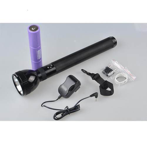 华升黑豹WFL-H4超强光LED手电筒铝合金远射锂电可充电探照T6电筒