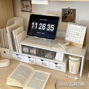 笔记本开学季 日本进口MUJ无印电脑增高桌面抽屉式 宿舍学生书桌收