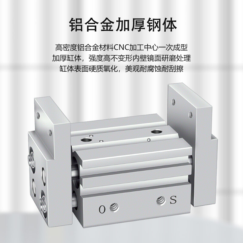 气动手指气缸阔型开闭平行夹爪MHL2-10D/16D/20D/25D32D40D/D1/D2