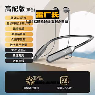 金安达耳机新款蓝牙耳机运动超长续航重低音降噪挂脖式适用于