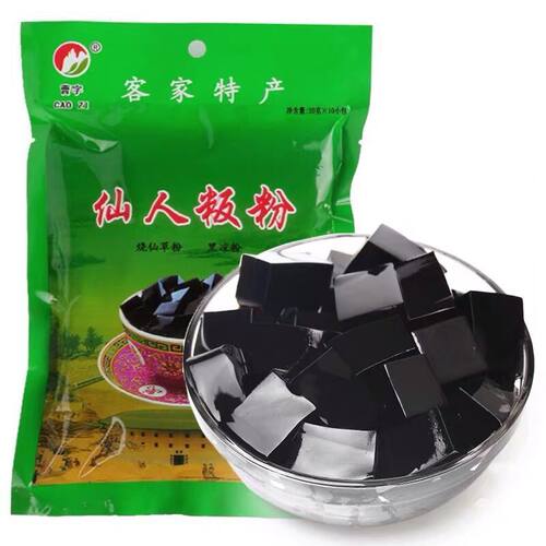 客家特产曹字仙人粄 板粉 烧仙草粉 黑凉粉 龟苓膏粉奶茶配料