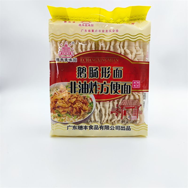 穗丰麦味园 鹅肠面 鹅肠形面 非油炸方便面 油泼子面条925克*2包