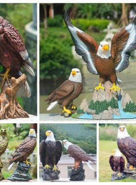 彷真老鹰庭院别墅办公室工艺礼品摆饰动树脂摆饰雕塑户外园林田园