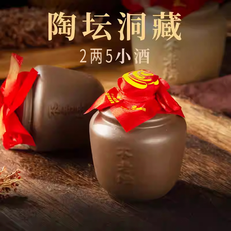 不老潭新品（洞藏系列）白酒小瓶装纯粮食酒小酒版白酒陶坛125ml