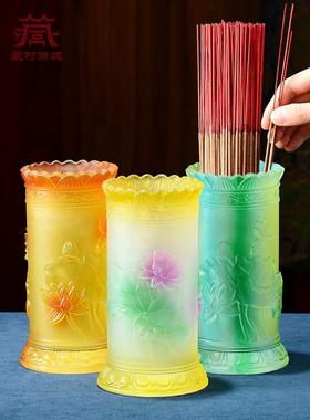 采购产品佛祖的玻璃香炉，家用香炉，大型家用香炉，财神香炉，香