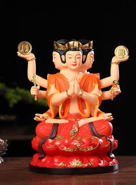 斗姆元君树脂佛像斗姥 斗/母娘娘神像供奉家用摆件12寸16寸19寸