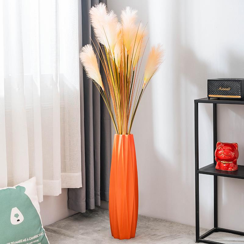 创意陶瓷大花瓶摆件客厅落地插花高档客厅电视柜旁北欧家居装饰品