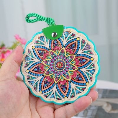 新疆文创周边民族风杯垫3D浮雕