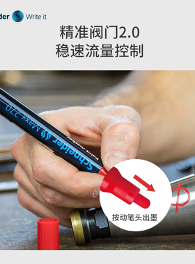 施耐德Maxx 270 271 278金银白黑色纤维笔头中细笔工业轮胎涂鸦描边描绘装饰持久记号笔防晒耐高温防水油漆笔